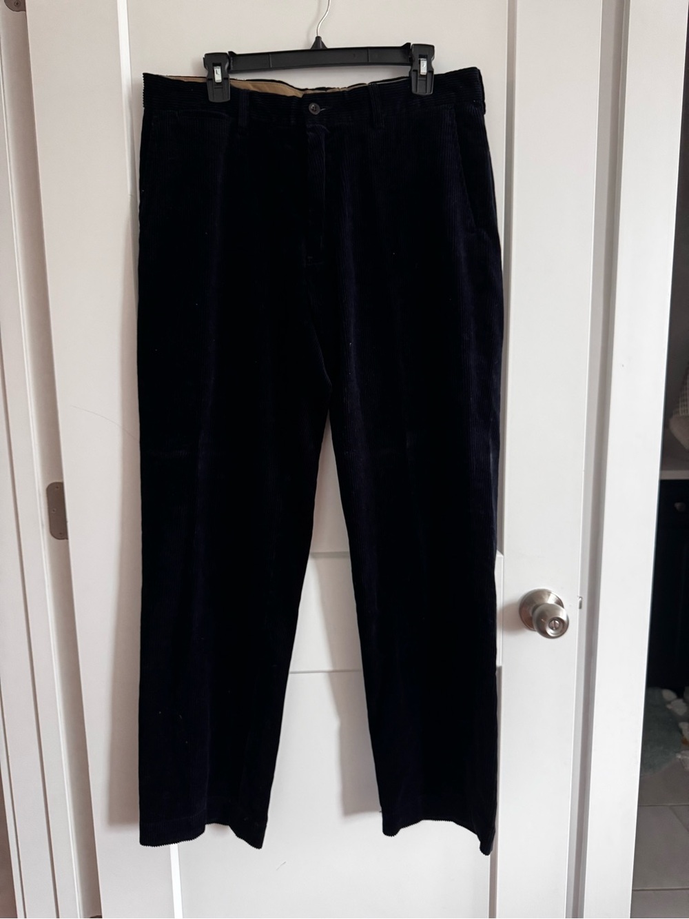 Polo by Ralph Lauren Men's Navy Blue Corduroy Trousers 100% Cotton